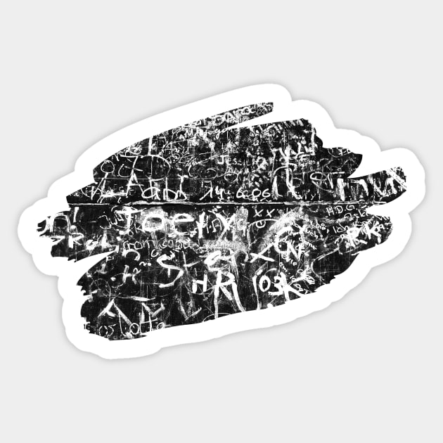 Dark Graffiti Splash Art Print 1 Sticker by Auto-Prints